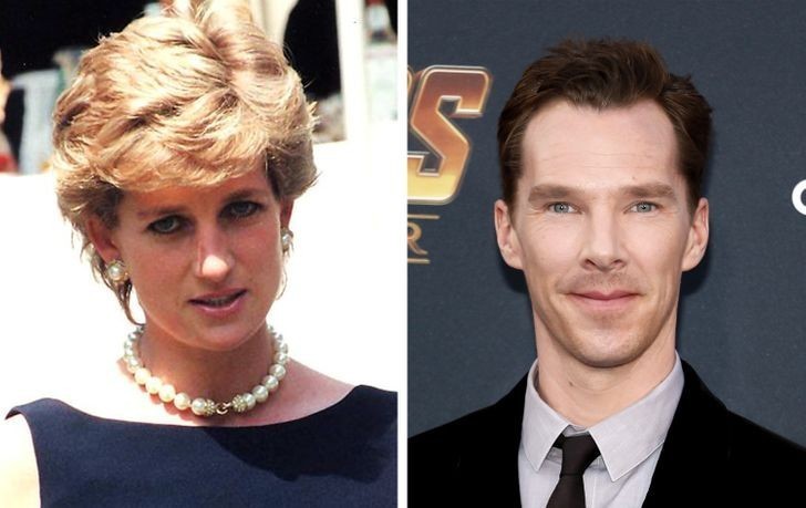 1. Księżna Diana i Benedict Cumberbatch - odlegli kuzyni