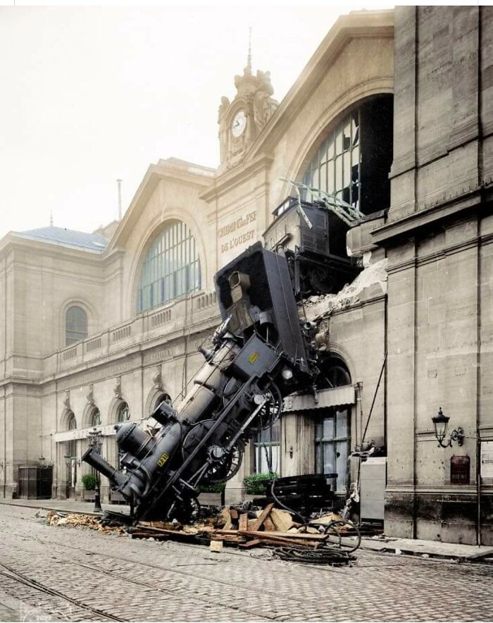"Katastrofa kolejowa na Gare Montparnasse, 1895 rok"