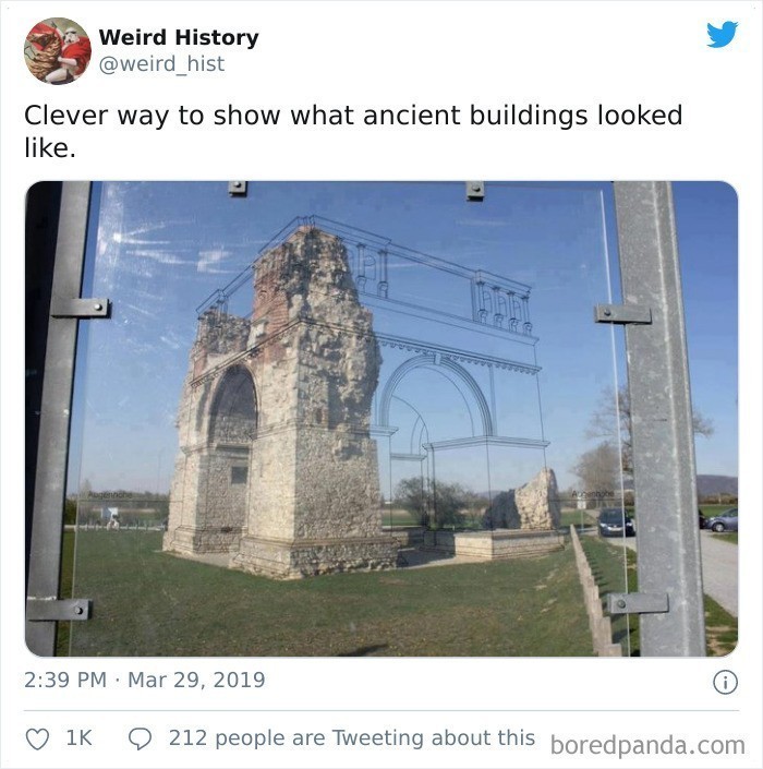 5. "Sprytny sposób na ukazanie wyglądu starożytnych budowli."