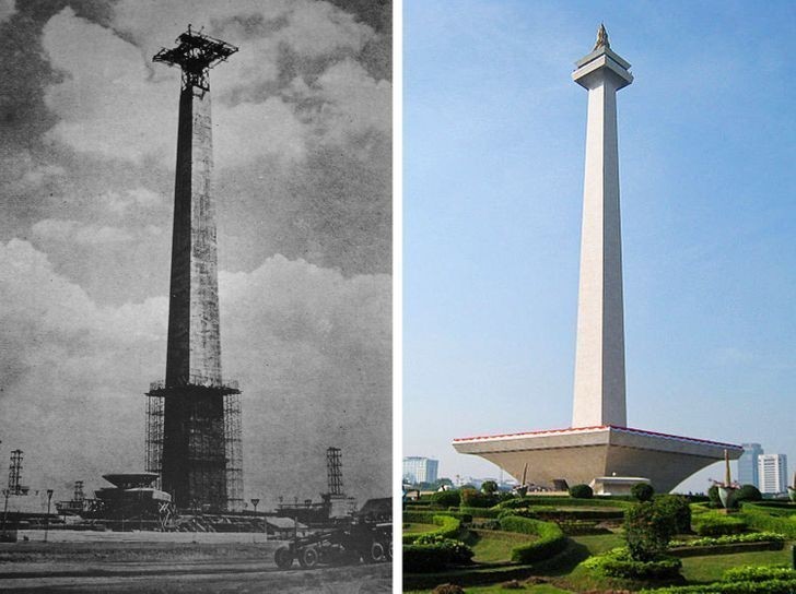 Pomnik narodowy w Dżakarcie - 1963 i 2010
