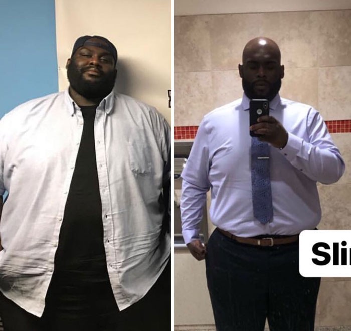 1. "W ciągu ostatnich 18 miesięcy udało mi się zrzucić 83 kg."