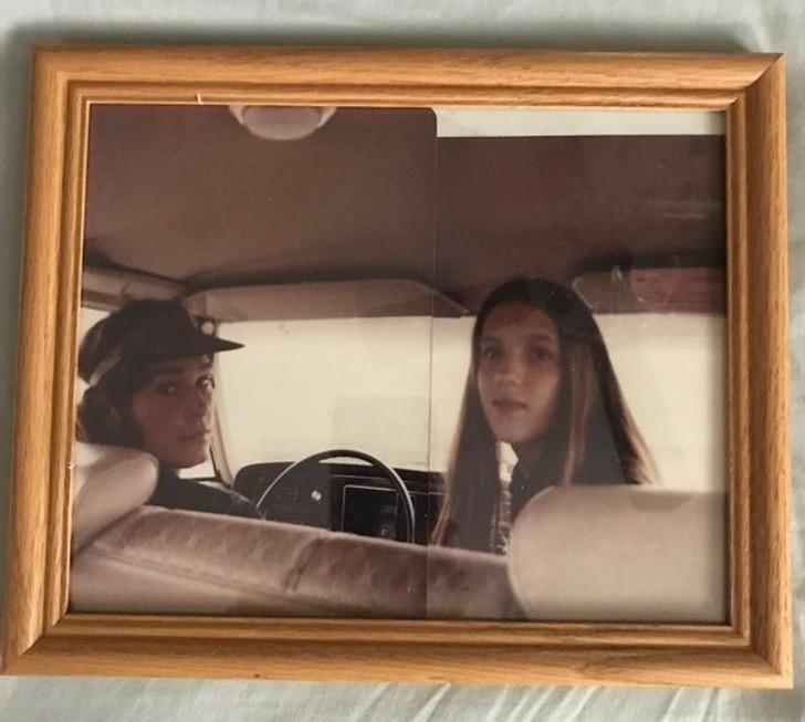 9. "To zdjęcie moich rodziców nie jest prawdziwe. To dwa osobne zdjęcia, które po prostu idealnie do siebie pasują."