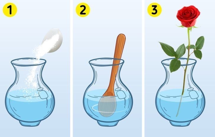 5. Dodaj cukru do wody w wazonie, by ożywić kwiaty.