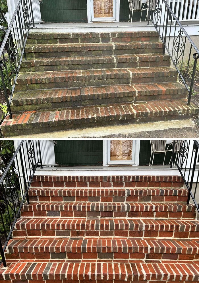"Wyczyszczone schody"