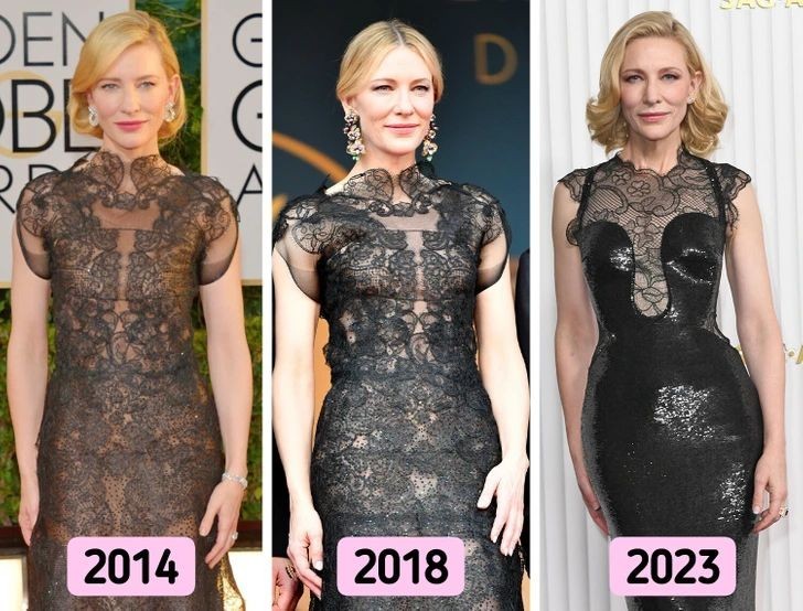 Cate Blanchett 2014 vs 2018 vs 2023