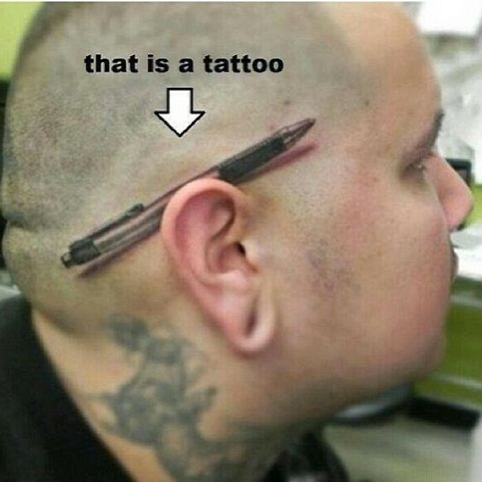 Tak, to tatuaż.