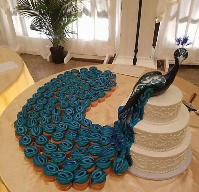 Niezwykle kreatywny tort weselny