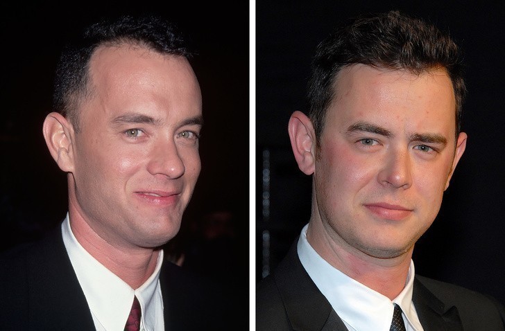 Tom Hanks i jego syn Colin Hanks, po 30.