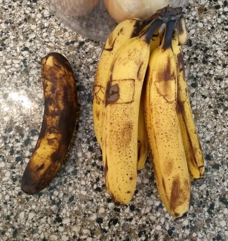 Wziąłem banana do mojego lunchu, ale nie zjadłem go. Stał się przejrzały szybciej od reszty."