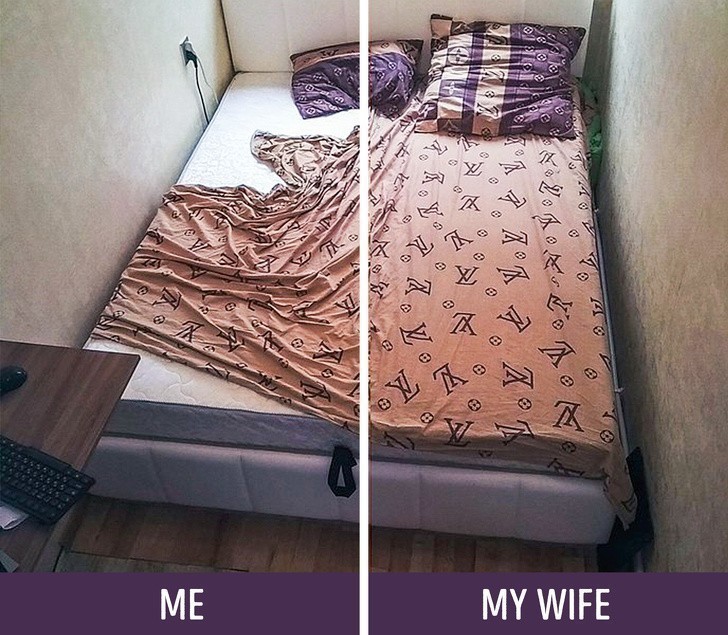 Każdego ranka, nasze łóżko wygląda tak: