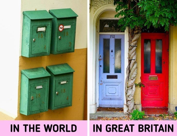 Poczta doręczana jest do brytyjskich domów tak jak w filmach – przez specjalną szczelinę w drzwiach frontowych.