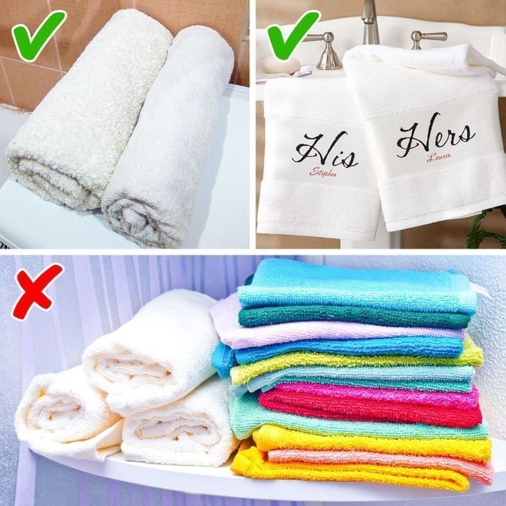 Białe ręczniki