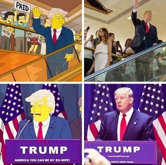 Przepowiednia wygranej Donalda Trumpa w „Simpsonach”