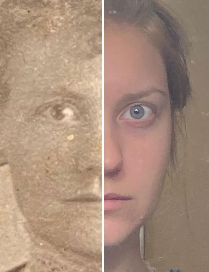 "Co zmieniło się w ciągu 122 lat? Znalazłam zdjęcie mojej prababci. Wydawało mi się, że wygląda znajomo."