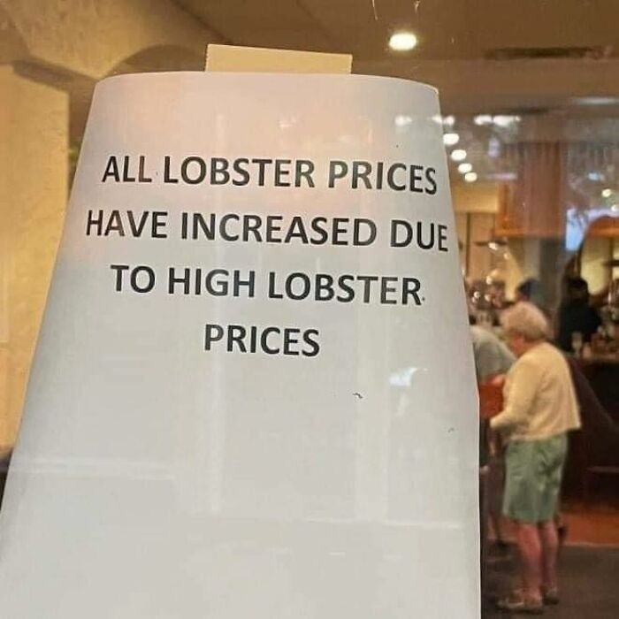 Wszystkie ceny homarów zostały podniesione z powodu wysokich cen homarów.
