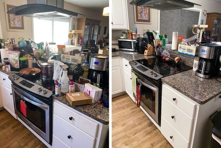 "Po kilku miesiącach walki z depresją wreszcie posprzątałam kuchnię."