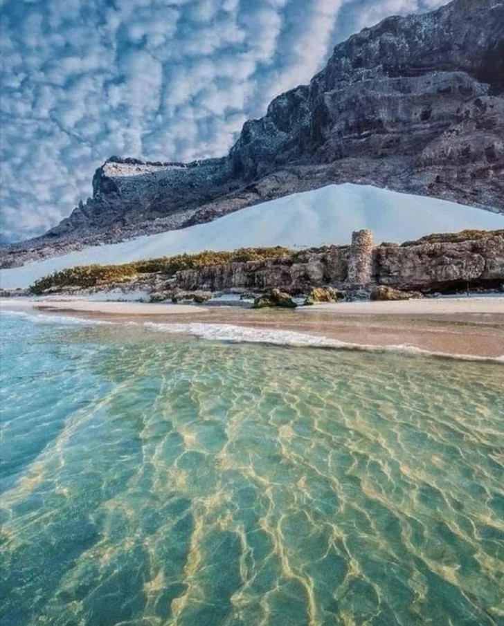 "Plaża na wyspie Socotra"