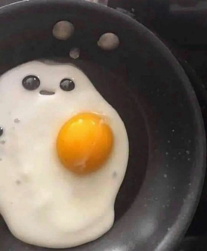 To jajko chyba mnie lubi.