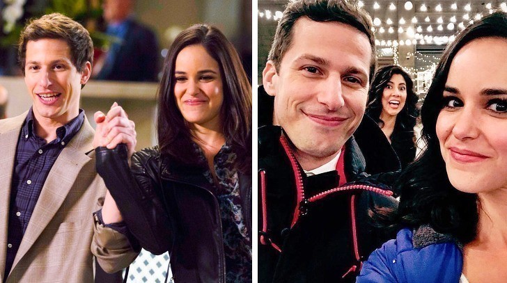 Amy Santiago i Jake Peralta z "Brooklyn 9-9"