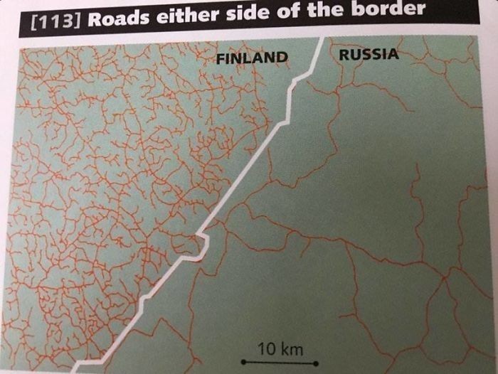 Drogi po obu stronach granicy: Finlandia vs Rosja