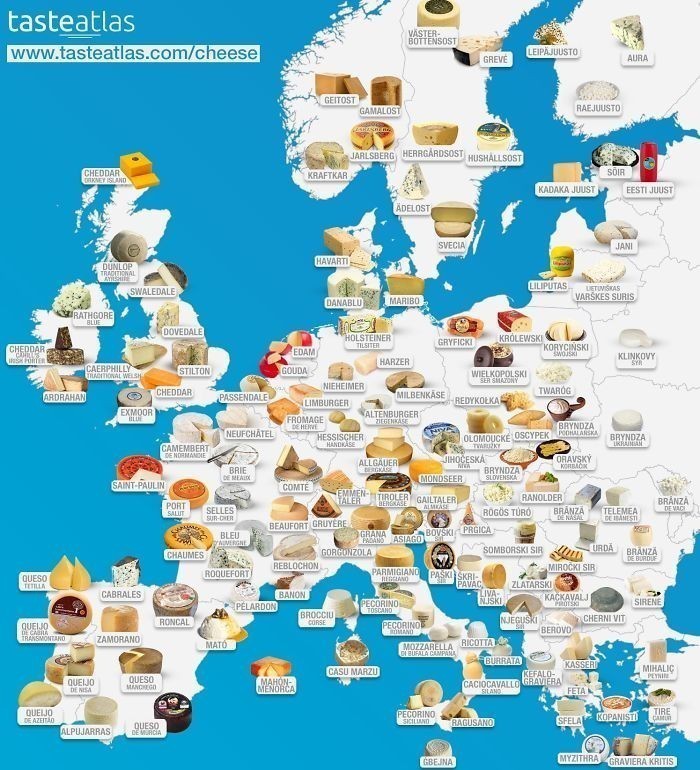 Mapa serów Europy