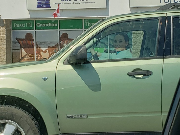 "Myślałem, że kobieta w tym aucie gapiła się na mnie bez powodu."