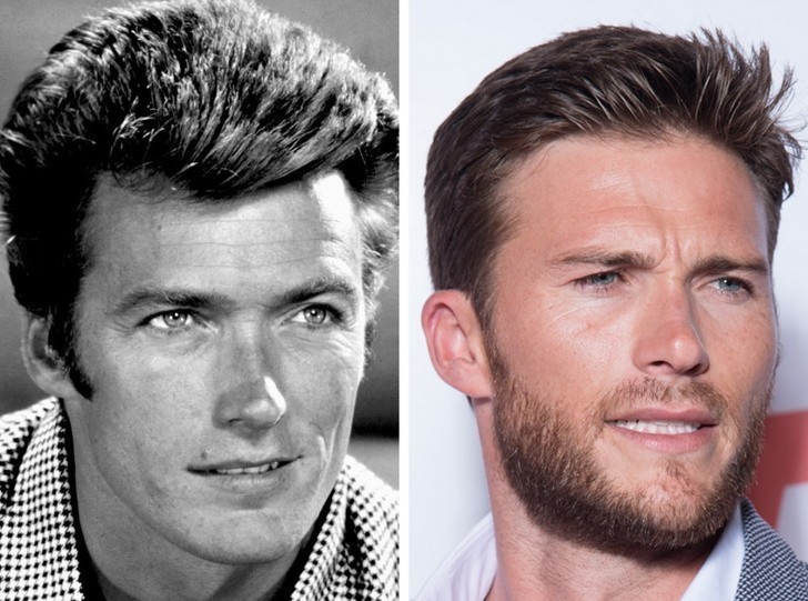 Clint Eastwood i jego syn Scott Eastwood, po 30