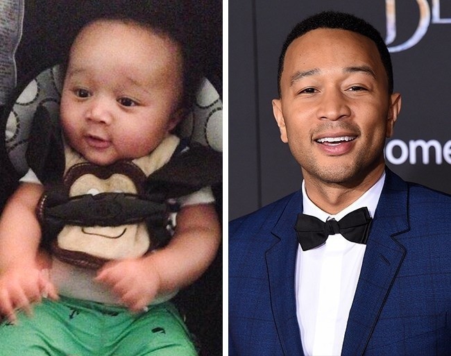 Ten maluch wygląda jak zdobywca Grammy John Legend.