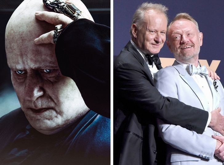 Gdy Stellan Skarsgård nie kąpie się w czarnej substancji i nie lewituje, robi bardziej zwyczajne rzeczy. Na przykład wspólne zdjęcia z Jaredem Harrisem.