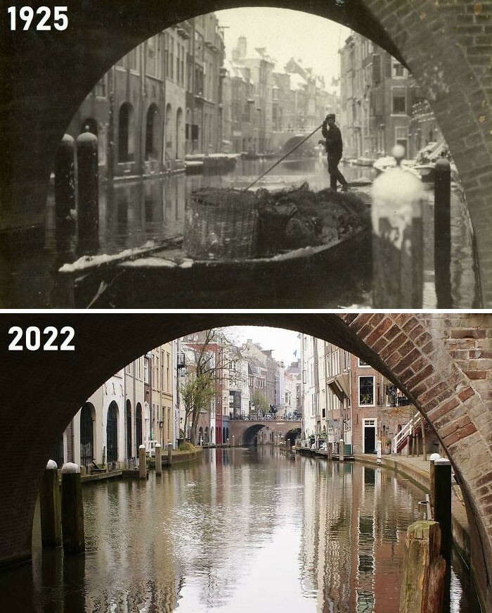 Gaardbrug Utrecht, Holandia. 1925 vs. 2022