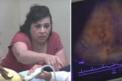 Babcia  patrzy na twarz dziecka podczas badania USG! W pewnym momencie karze córce spojrzeć! 