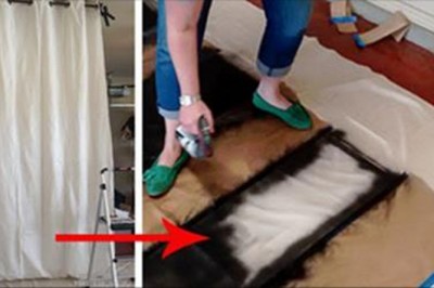 Dziewczyna kupiła najtańsze zasłony z IKEI i wzięła czarny spray! Gdy je rozwiesiła efekt był genialny!