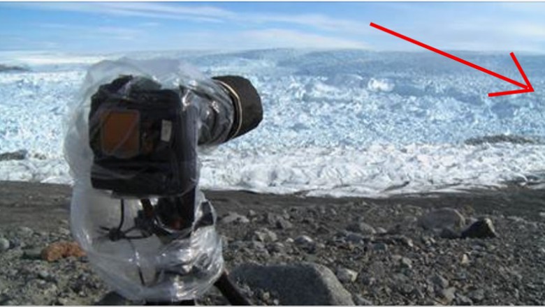 Fotografował lodowiec gdy nagle usłyszał grzmot! To co uchwyciła kamera przyprawia o dreszcze!