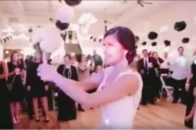 Miała rzucić bukiet za siebie. Zrobiła jednak coś co wywołało morze łez! Spełnienie marzeń! 