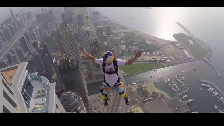 Mocne! Tak wyglądają skoki z wieżowca w Dubaju!