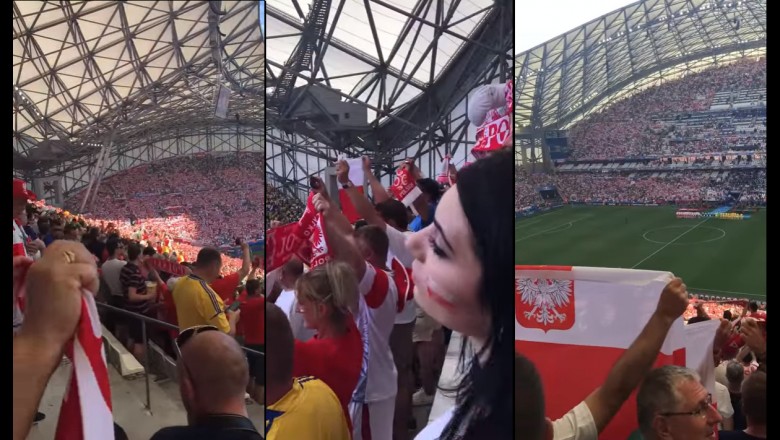 Najpiękniejsze wykonanie hymnu reprezentacji Polski na Euro 2016. Słuchając ten tłum mam ciary! 