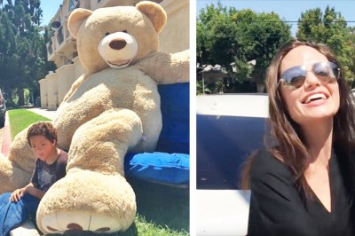 Nikt nie chciał kupić ich misia! Wtedy Angelina Joile zatrzymała swoje auto i zupełnie ich zaskoczyła! 