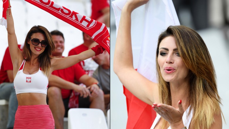 Okrzyknęli ją następczynią Natalii Siwiec? Polska fanka lansuje się na stadionach Euro 2016!