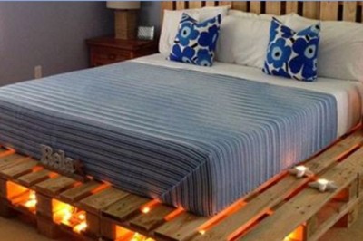 Połączyła kilka starych palet i stworzyła coś niezwykłego! 14 inspirujących pomysłów na niezwykłe łóżko! 