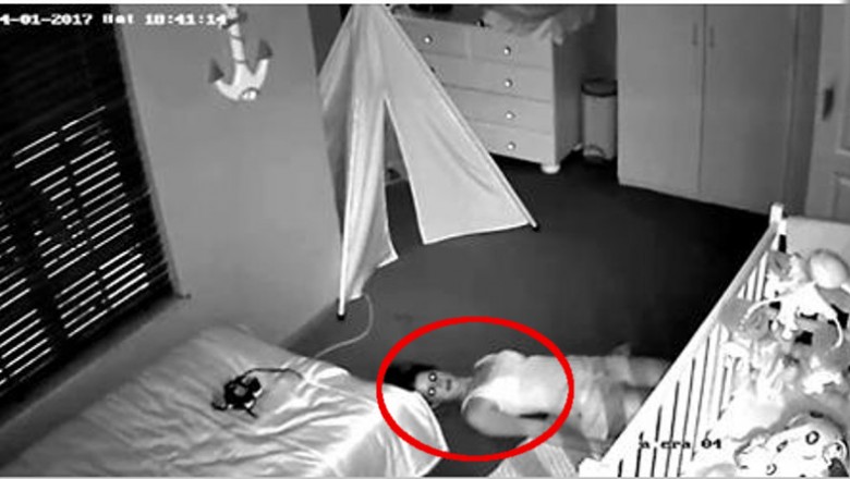 Tata  w pokoju dziecka umieścił kamerę! Przeglądając nagranie zauważył bardzo dziwne zachowanie żony!