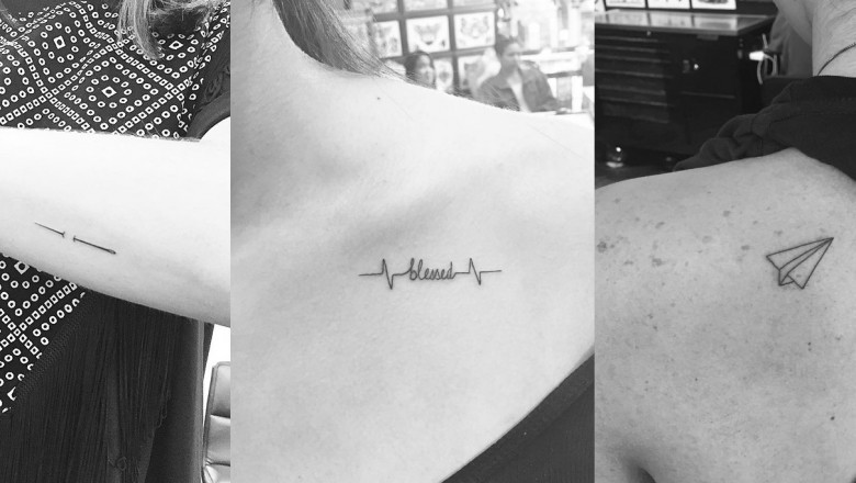 Te minimalistyczne tatuaże urzekają swoją prostotą. Simply the best!