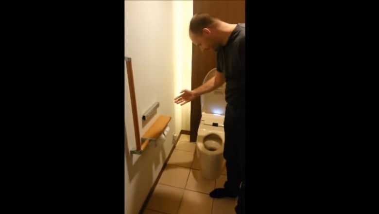 To jest nie do ogarnięcia! Dwóch Polaków bawiących się w japońskiej toalecie!