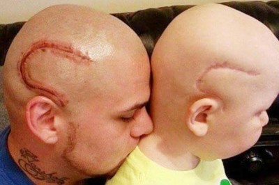 W szkole nazywali jego syna potworem! Zrobił ten niesamowity tatuaż żeby pokazać swoją miłość do dziecka!