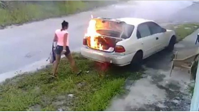 W zemście za zdradę postanowiła podpalić mu samochód! Niestety jeden  błąd sprawił, że trafiła do więzienia