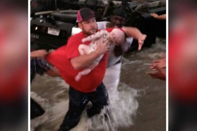 Wyciąga umierające dziecko z zatopionego auta! Wtedy słyszy głos kobiety który wszystko zmienia! 