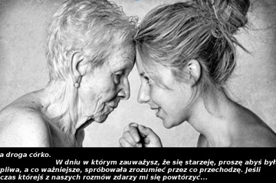 Wzruszający list starzejącej się matki do swojej córki zawiera głęboki przekaz! Popłakałam się! 