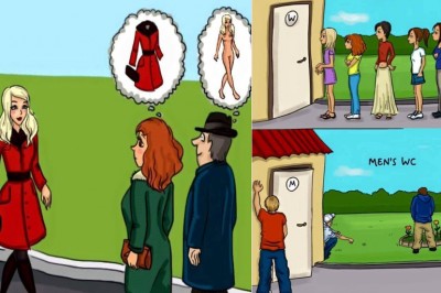 Zabawne różnice między kobietami i mężczyznami! Poznaj ich punkt widzenia! 