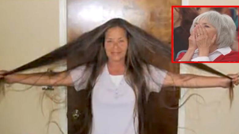 Zapuszczała swoje włosy przez 30 lat! Gdy zdecydowała się je obciąć, nawet mama jej nie poznała! 