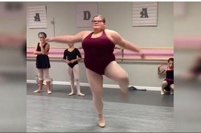 Śmiali się, że ze jest za gruba by występować w balecie! Więc zaczyna tańczyć i ucisza wszystkich!