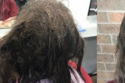 Nastolatka z depresją prosi fryzjerkę, żeby całkiem ścięła jej straszne włosy! Po 13 h pracy jest nie do poznania